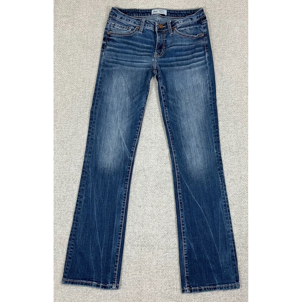 BKE Stella Low-Rise Slim Fit Tailored Bootcut Jeans 28x31 (Actual) Blue Stretch